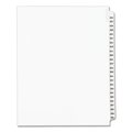 Avery Dennison Index Side Tab 8-1/2 x 11", #326-350, White, PK25 01343